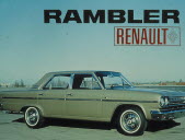 Catalogue Renault pour la Rambler. Après le loupé relatif de la Frégate, la Rambler aura été un vrai bide. Photo Renault
