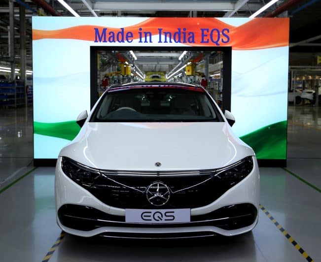 Lancement de la Mercedes EQS 580 4MATIC Made In India