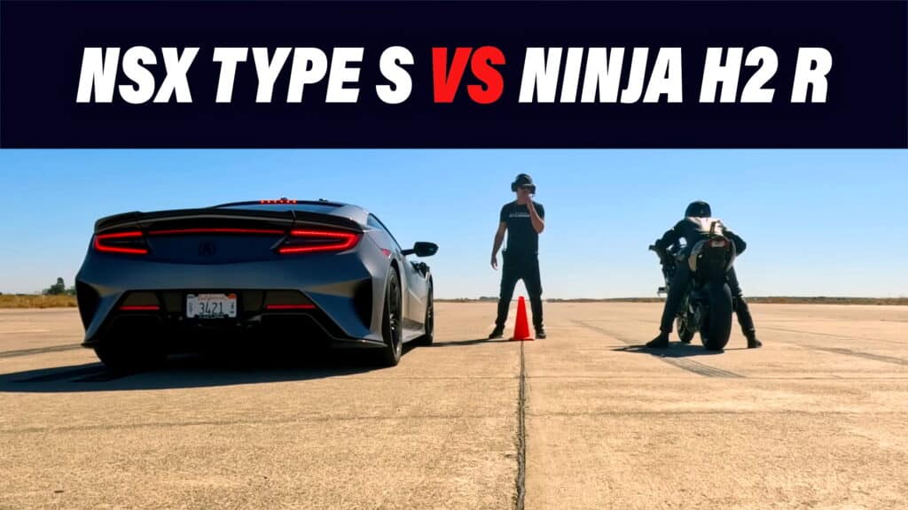 Le U Drag entre NSX Type S et Ninja H2 R